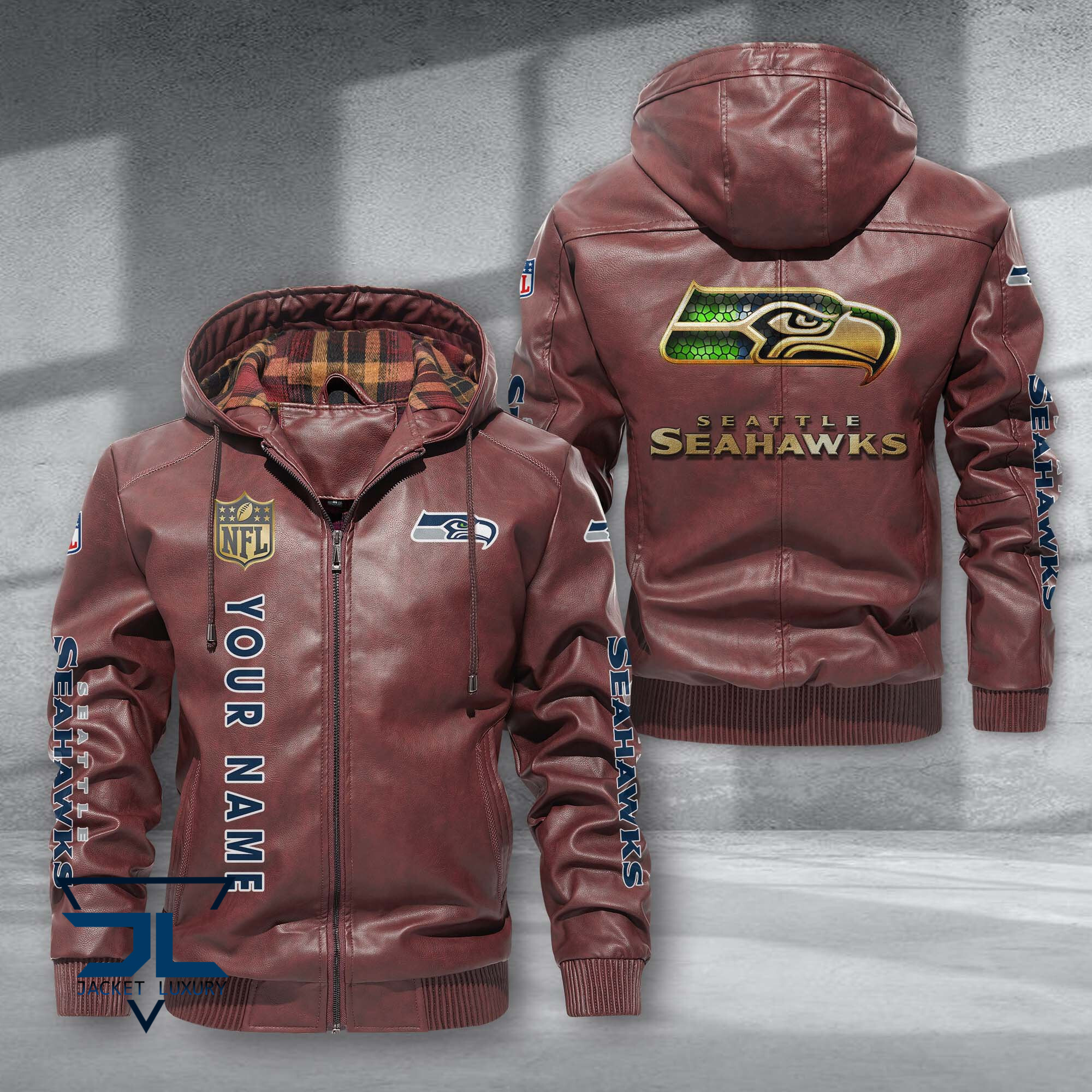 Seattle Seahawks NFL Style Leather Jacket For Fans