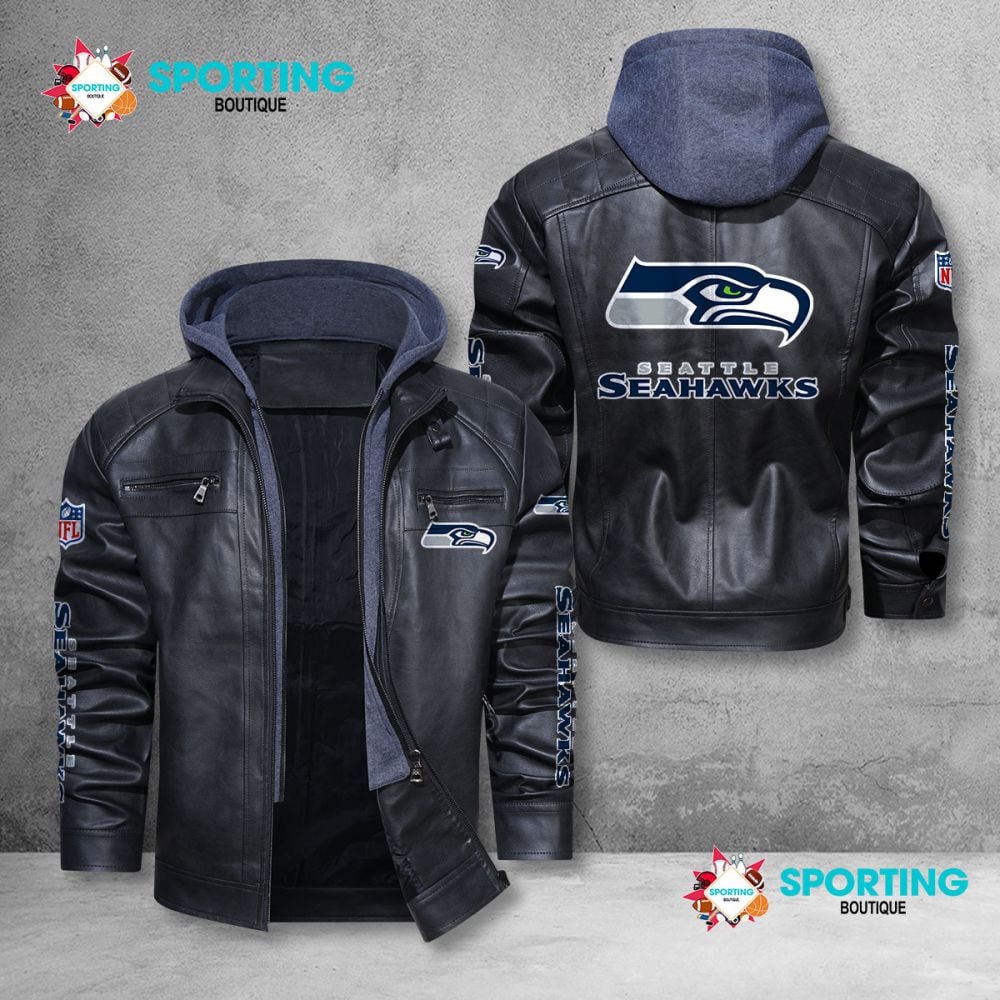 Seattle Seahawks NFL Style Leather Jacket For Fans