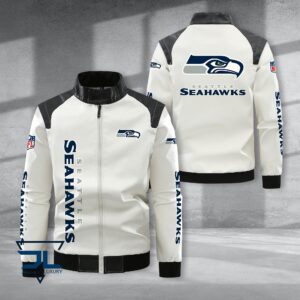 Seattle Seahawks NFL Style Leather Jacket For Fans