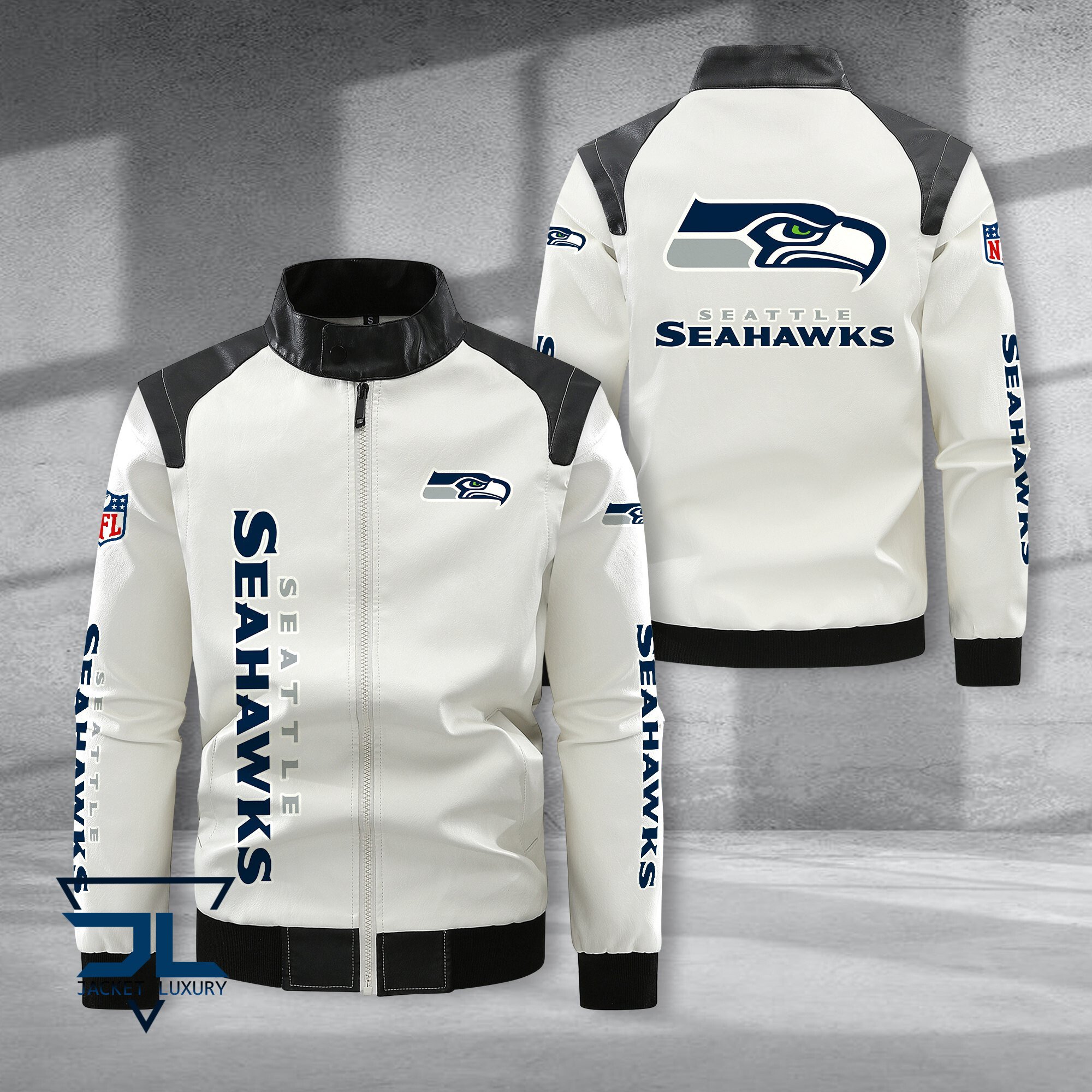 Seattle Seahawks NFL Style Leather Jacket For Fans