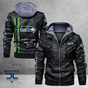 Seattle Seahawks NFL Style Leather Jacket For Fans