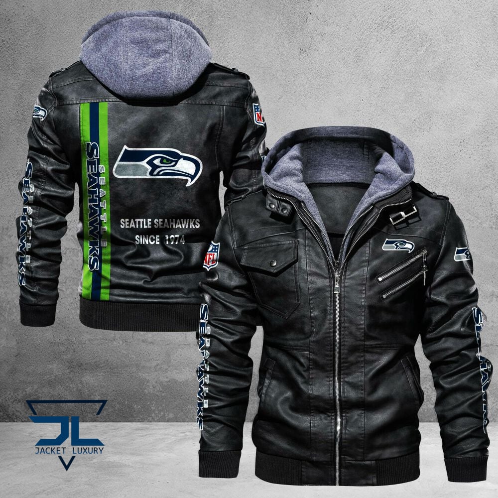 Seattle Seahawks NFL Style Leather Jacket For Fans
