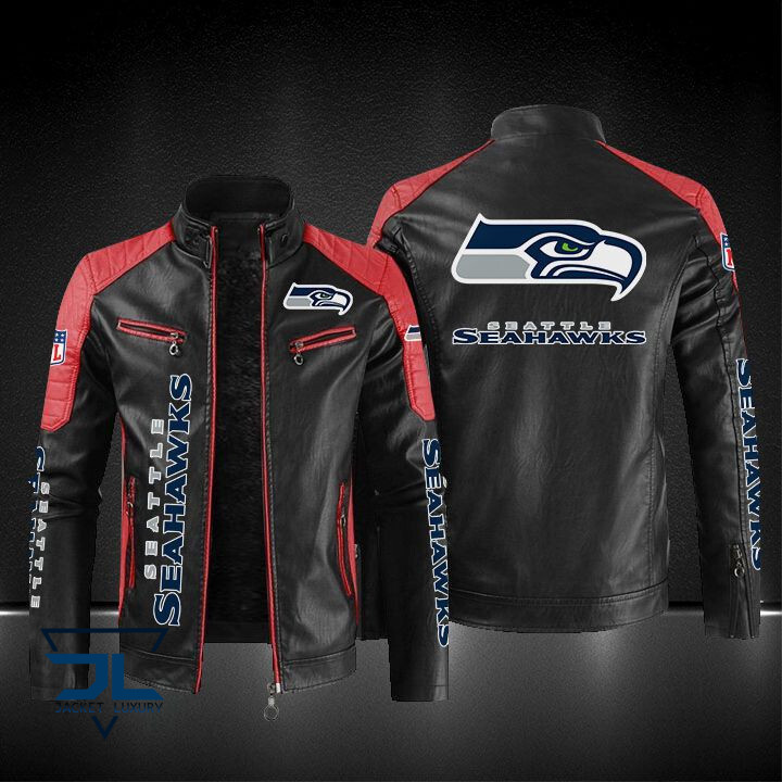 Seattle Seahawks NFL Style Leather Jacket For Fans
