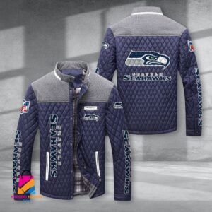 Seattle Seahawks NFL Style Puffer Jacket For Fans