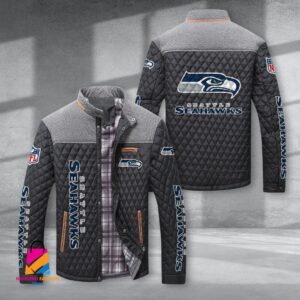 Seattle Seahawks NFL Style Puffer Jacket For Fans