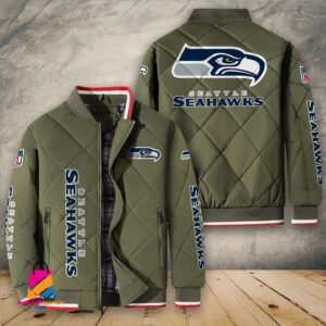 Seattle Seahawks NFL Style Puffer Jacket For Fans