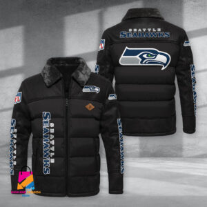 Seattle Seahawks NFL Style Puffer Jacket For Fans