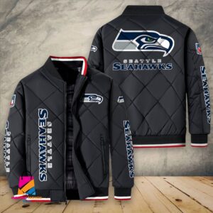 Seattle Seahawks NFL Style Puffer Jacket For Fans