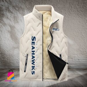 Seattle Seahawks NFL Style Sleeveless Puffer Jacket For Fans