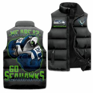 Seattle Seahawks NFL Style Sleeveless Puffer Jacket For Fans