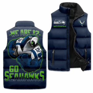 Seattle Seahawks NFL Style Sleeveless Puffer Jacket For Fans