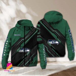 Seattle Seahawks NFL Style Windbreaker Jacket For Fans