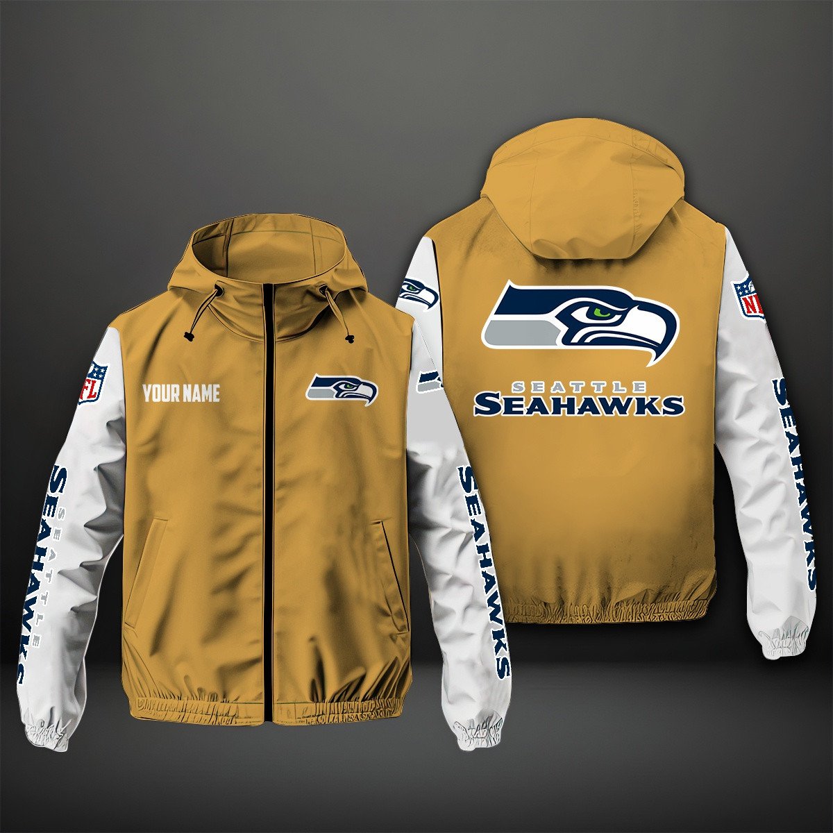 Seattle Seahawks NFL Style Windbreaker Jacket For Fans