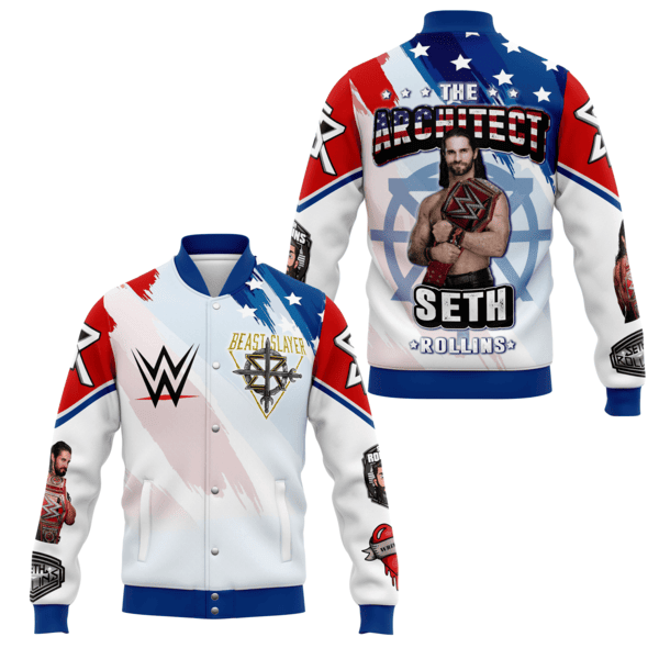 Seth Rollins WWE Style Baseball Jacket For Fans