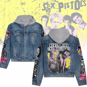 Sex Pistols Music Style Hooded Denim Jacket For Fans