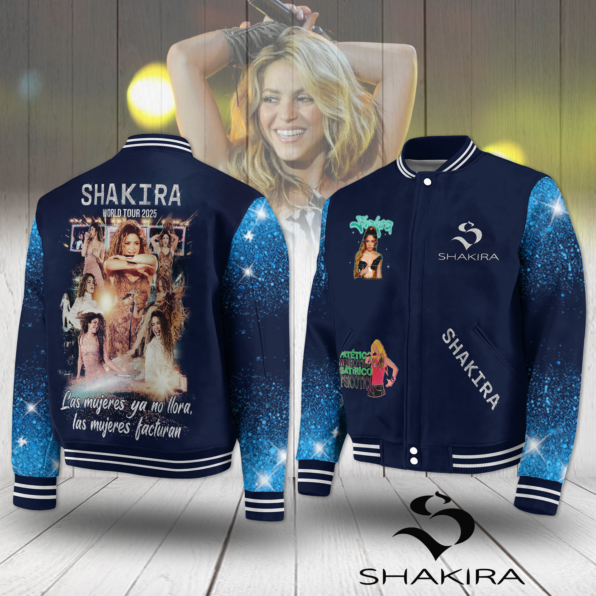 Shakira Music Style Baseball Jacket