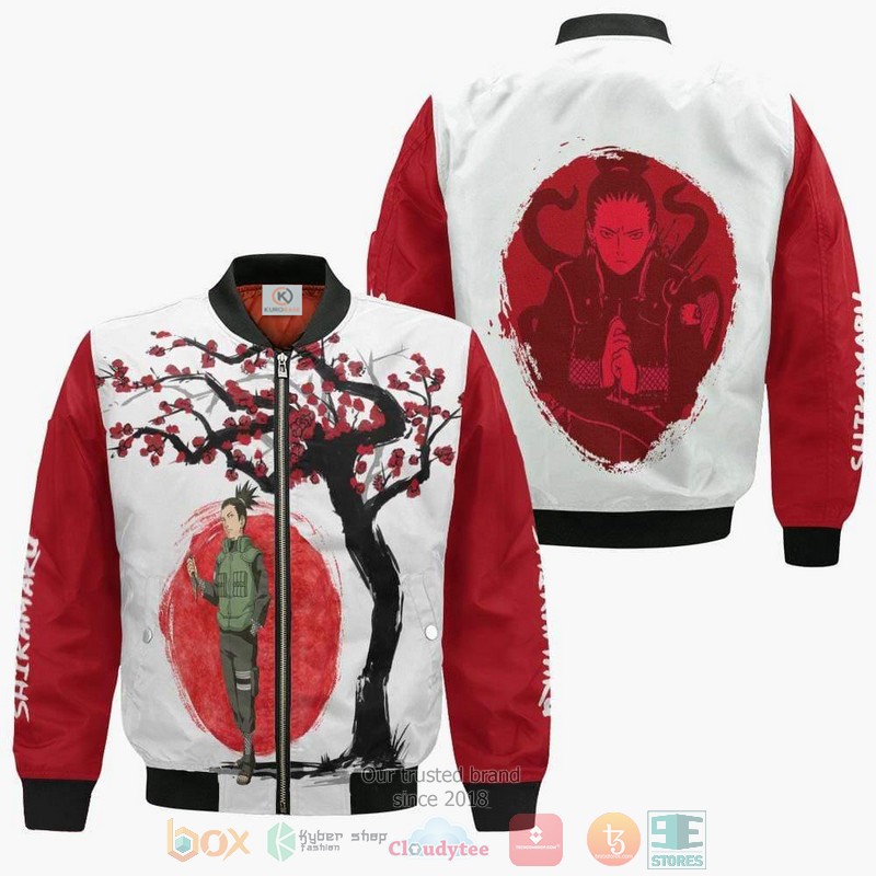 Shikamaru Naruto Outfits Anime Ninja Under The Sun Anime Style Bomber Jacket For Fans