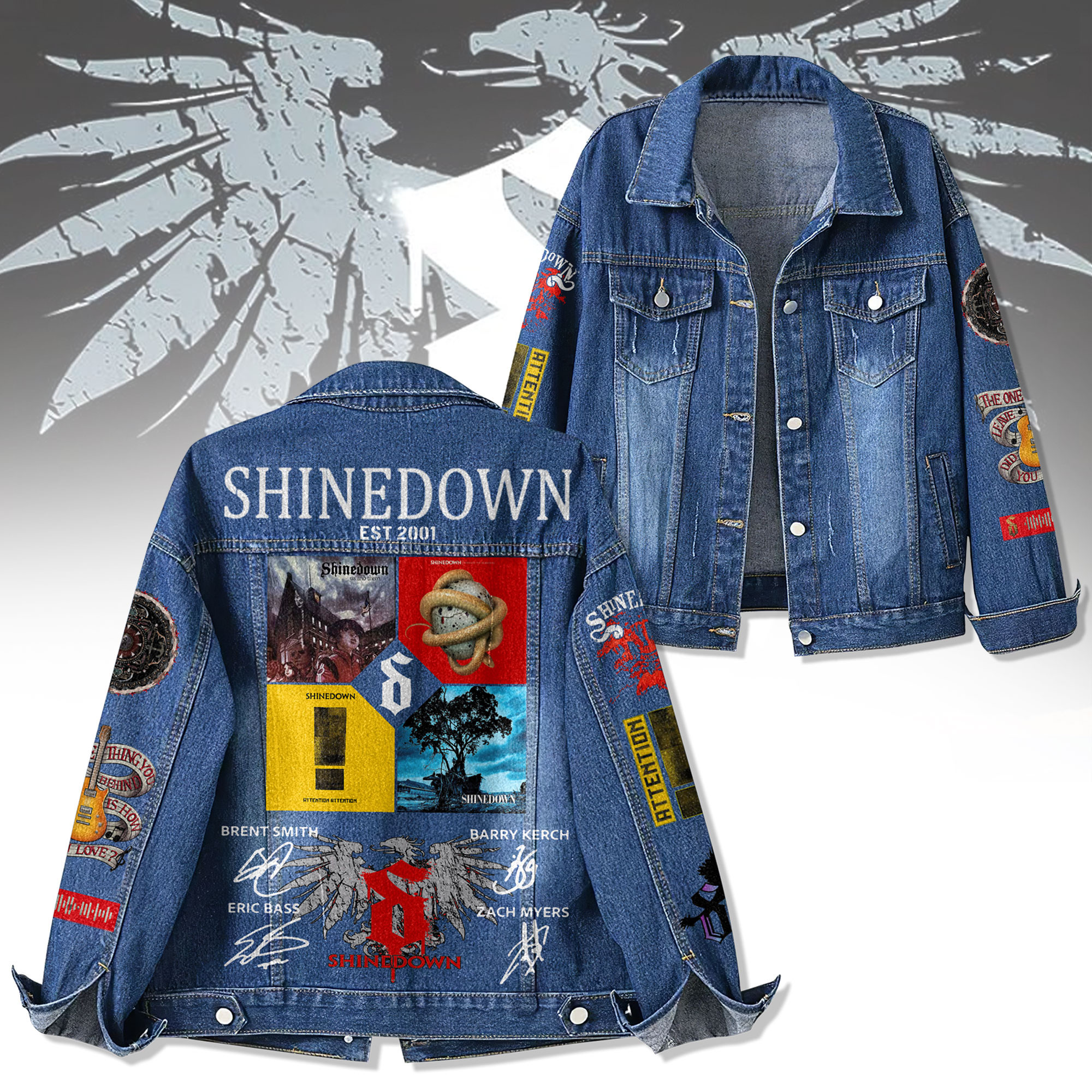 Shinedown Music Denim Jacket Gift For Fans