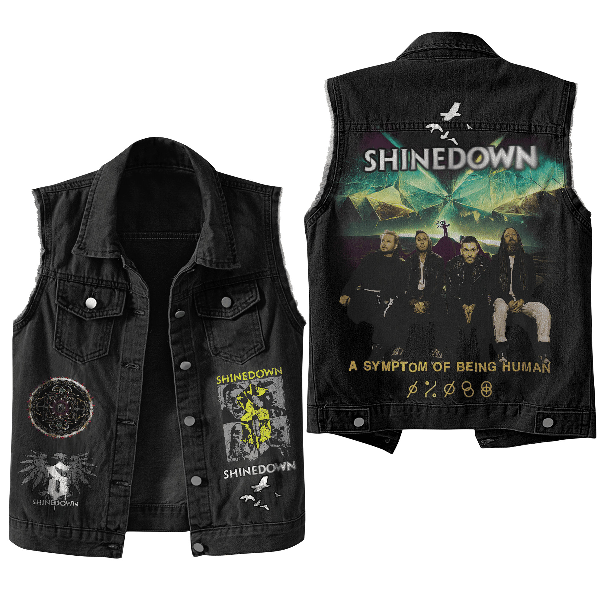 Shinedown Music Style Sleeveless Jacket For Fans