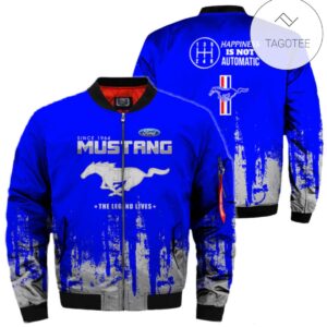Since 1964 Mustang Happiness Is Not Automatic Style Bomber Jacket For Fans