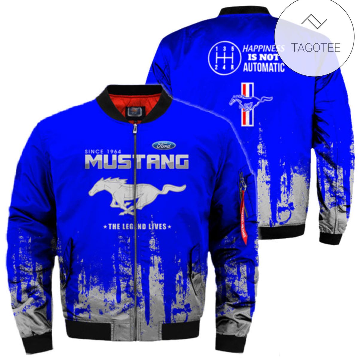 Since 1964 Mustang Happiness Is Not Automatic Style Bomber Jacket For Fans