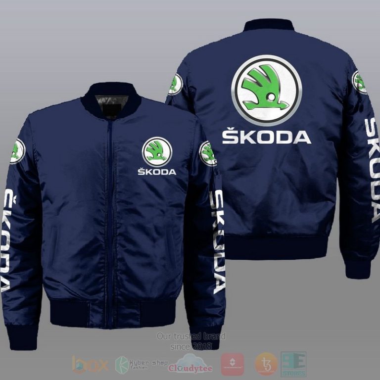 Skoda Car Style Bomber Jacket For Fans