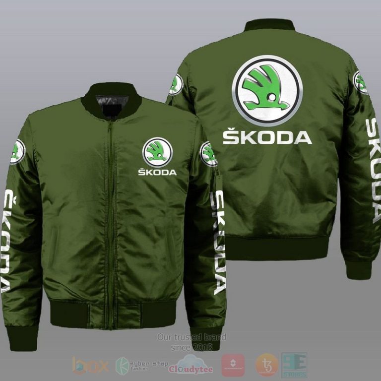 Skoda Car Style Bomber Jacket For Fans