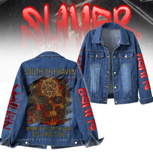 Slayer Music Denim Jacket Gift For Fans