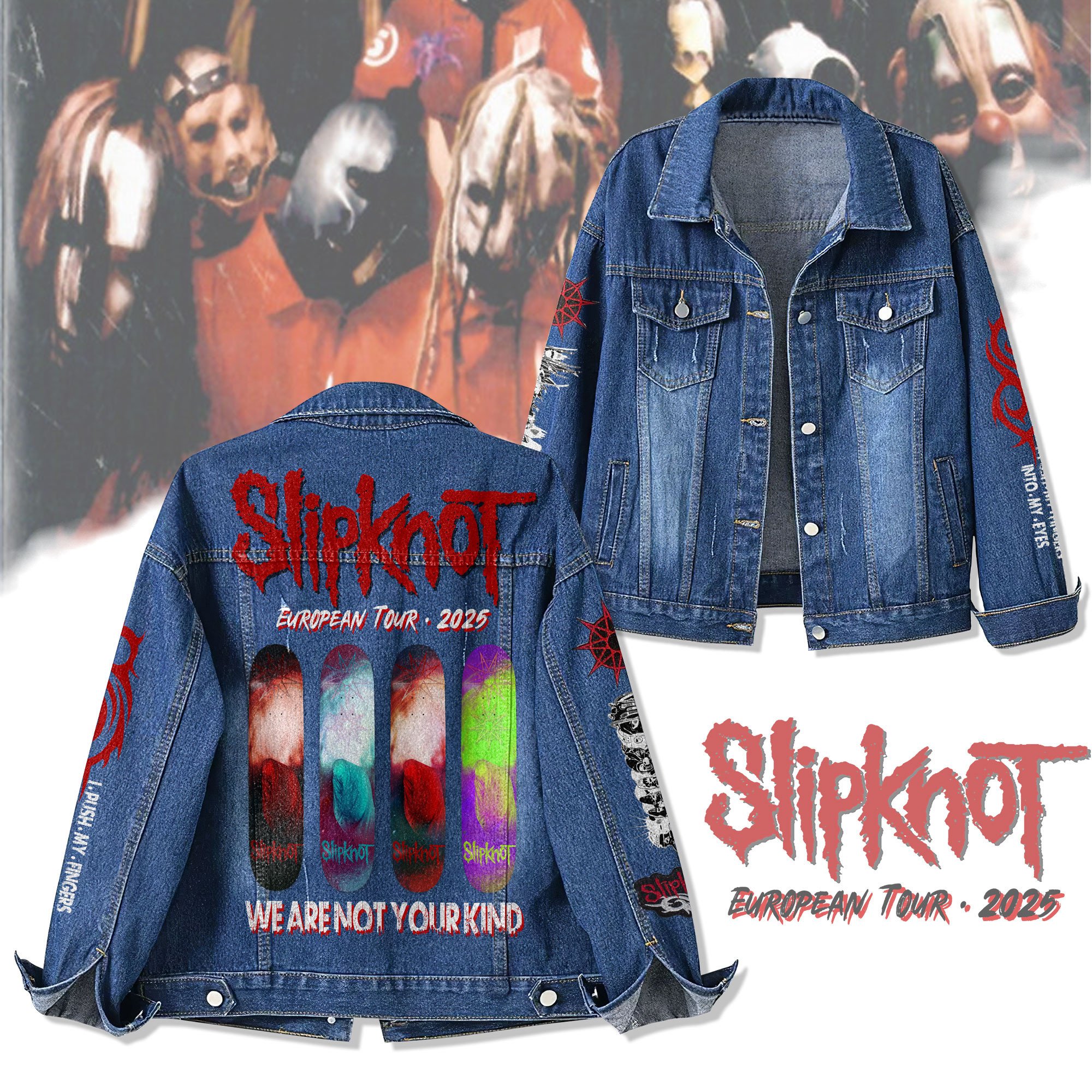 Slipknot Music Denim Jacket Gift For Fans