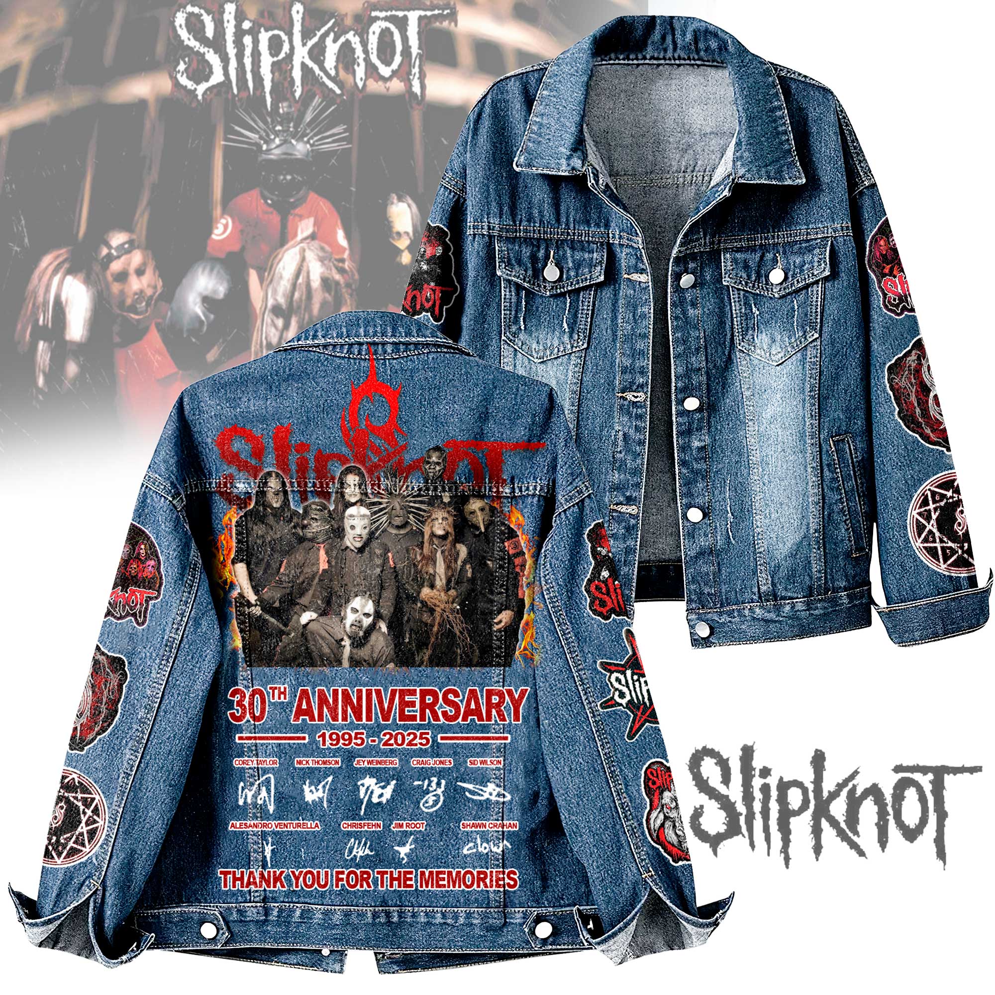 Slipknot Music Denim Jacket Gift For Fans