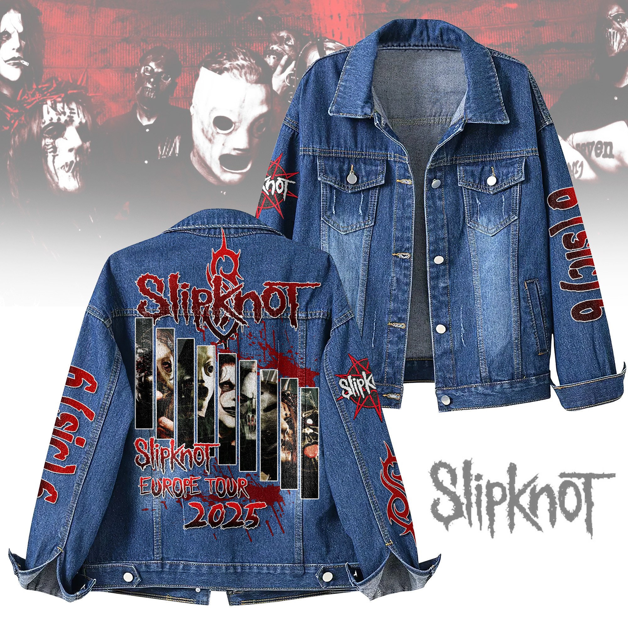 Slipknot Music Denim Jacket Gift For Fans