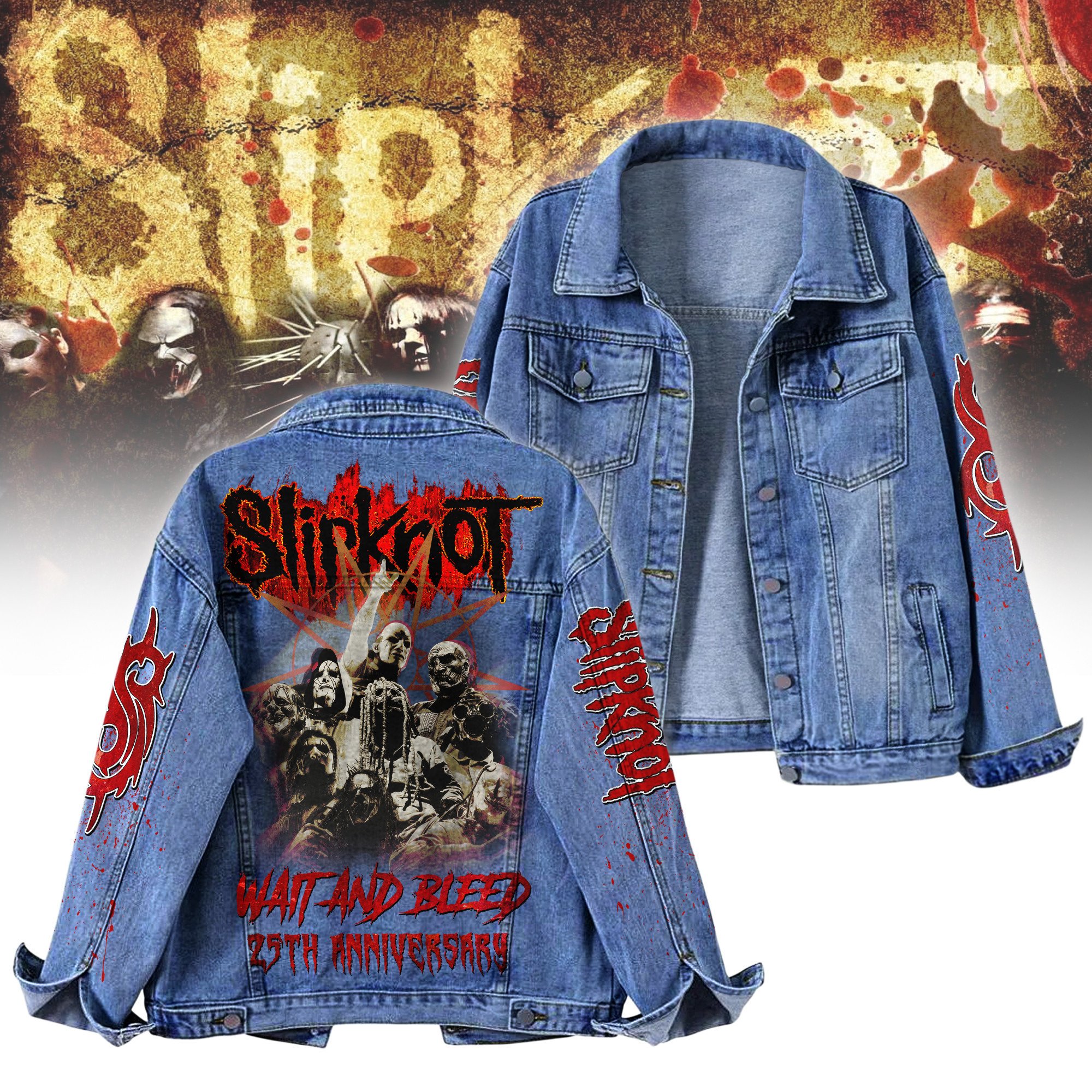 Slipknot Music Denim Jacket Gift For Fans