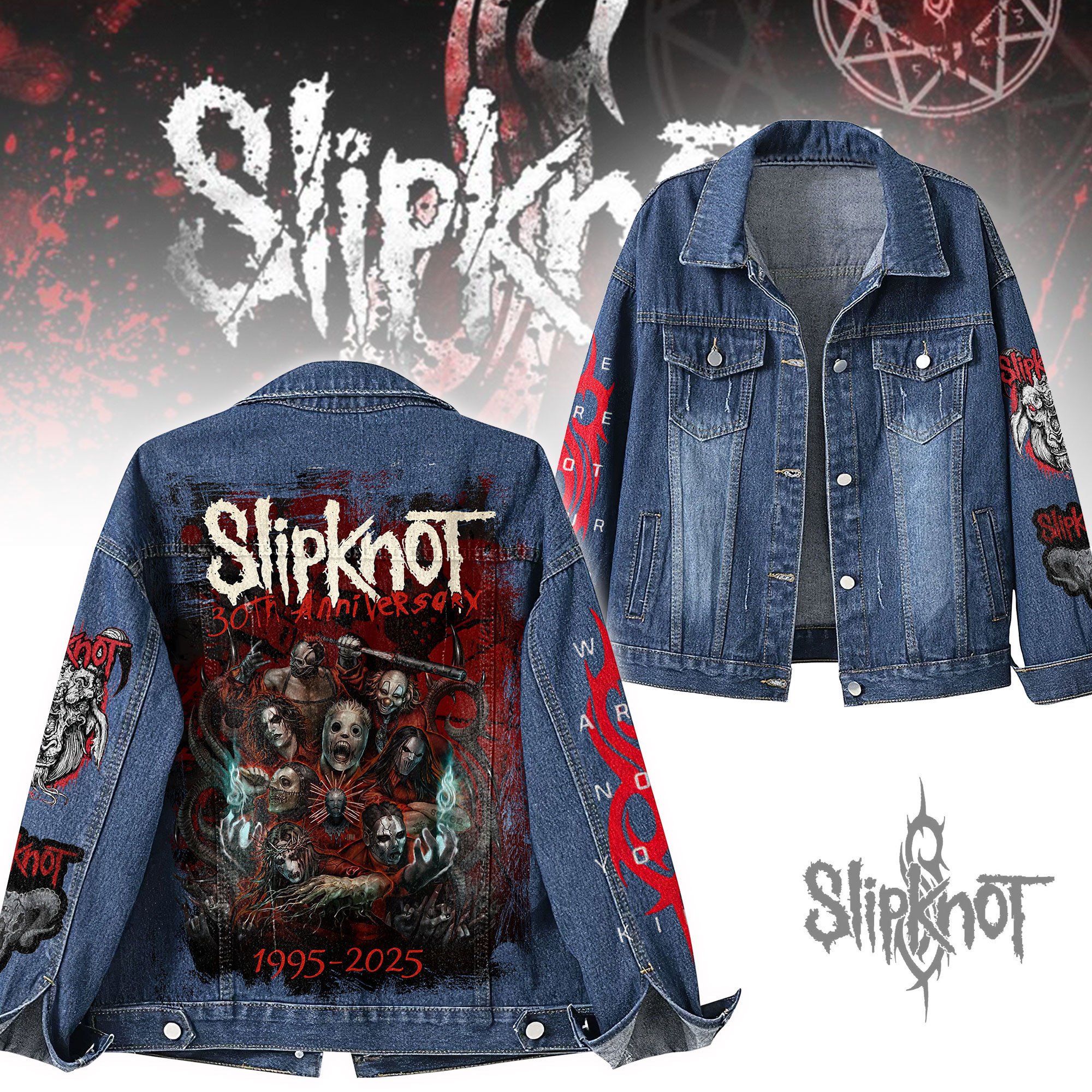 Slipknot Music Denim Jacket Gift For Fans