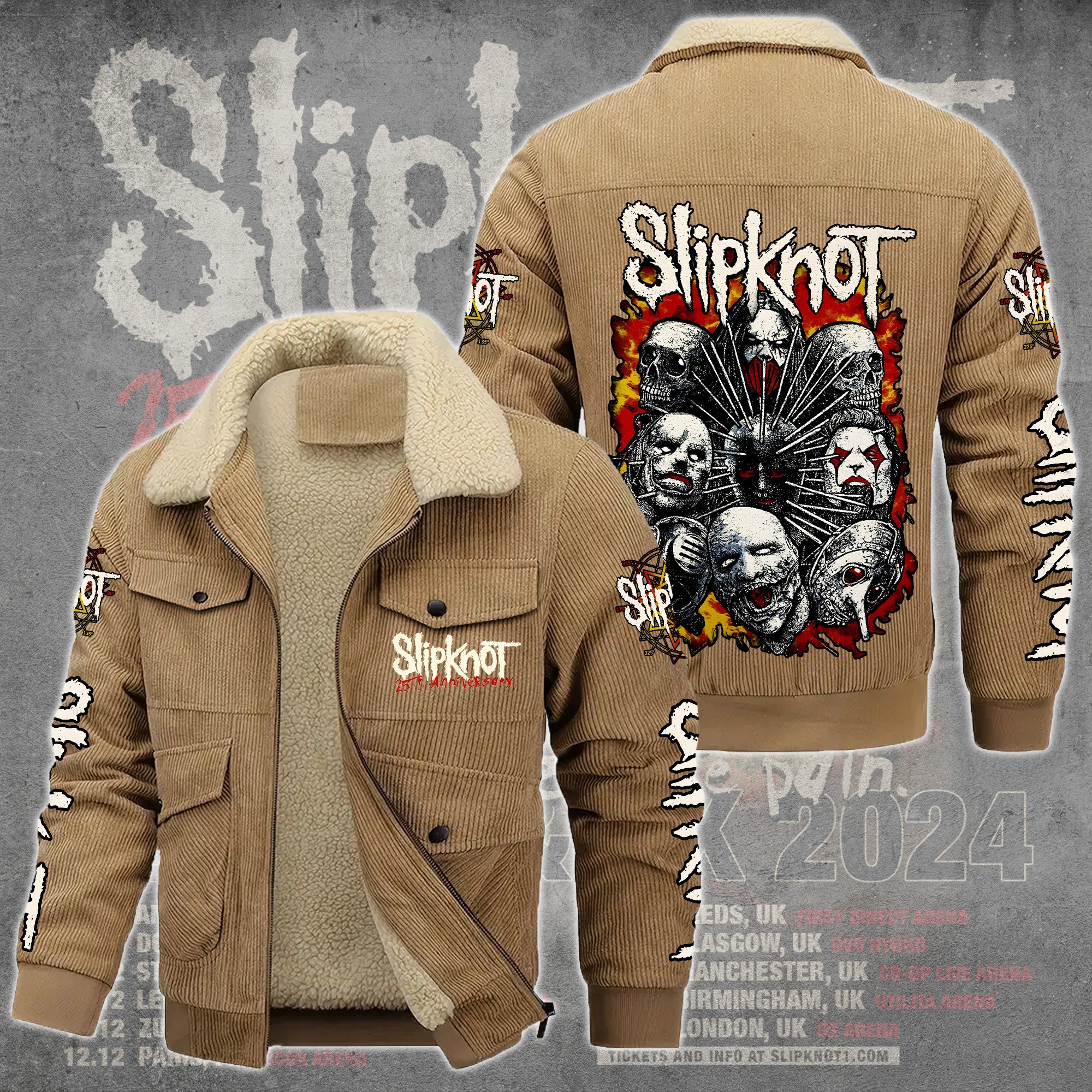 Slipknot Music Style Thermal Cotton Jacket Prim For Fans