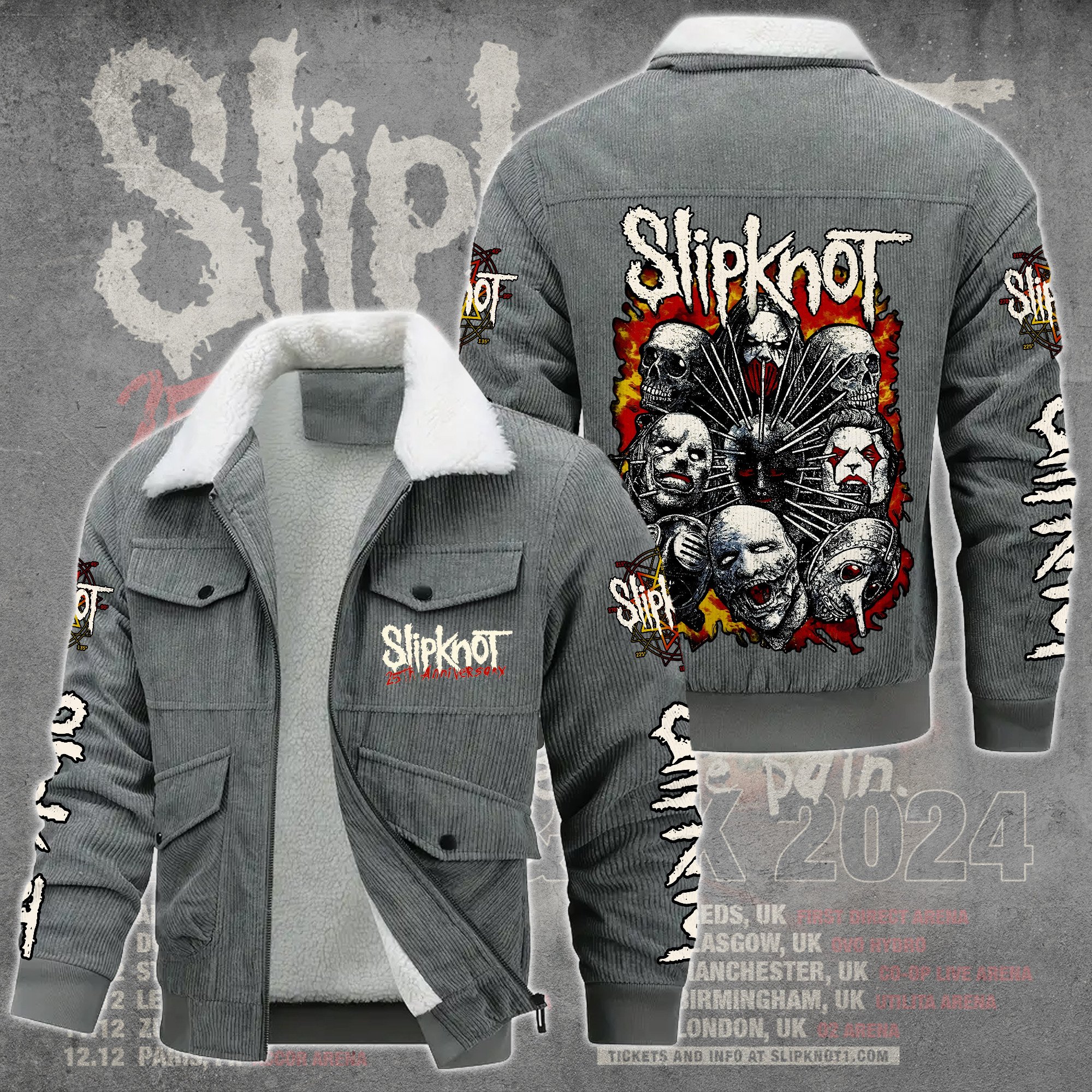 Slipknot Music Style Thermal Cotton Jacket Prim For Fans