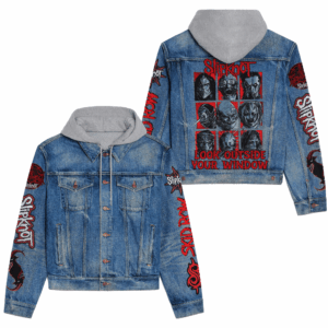 Slipknot Music Style Hooded Denim Jacket For Fans