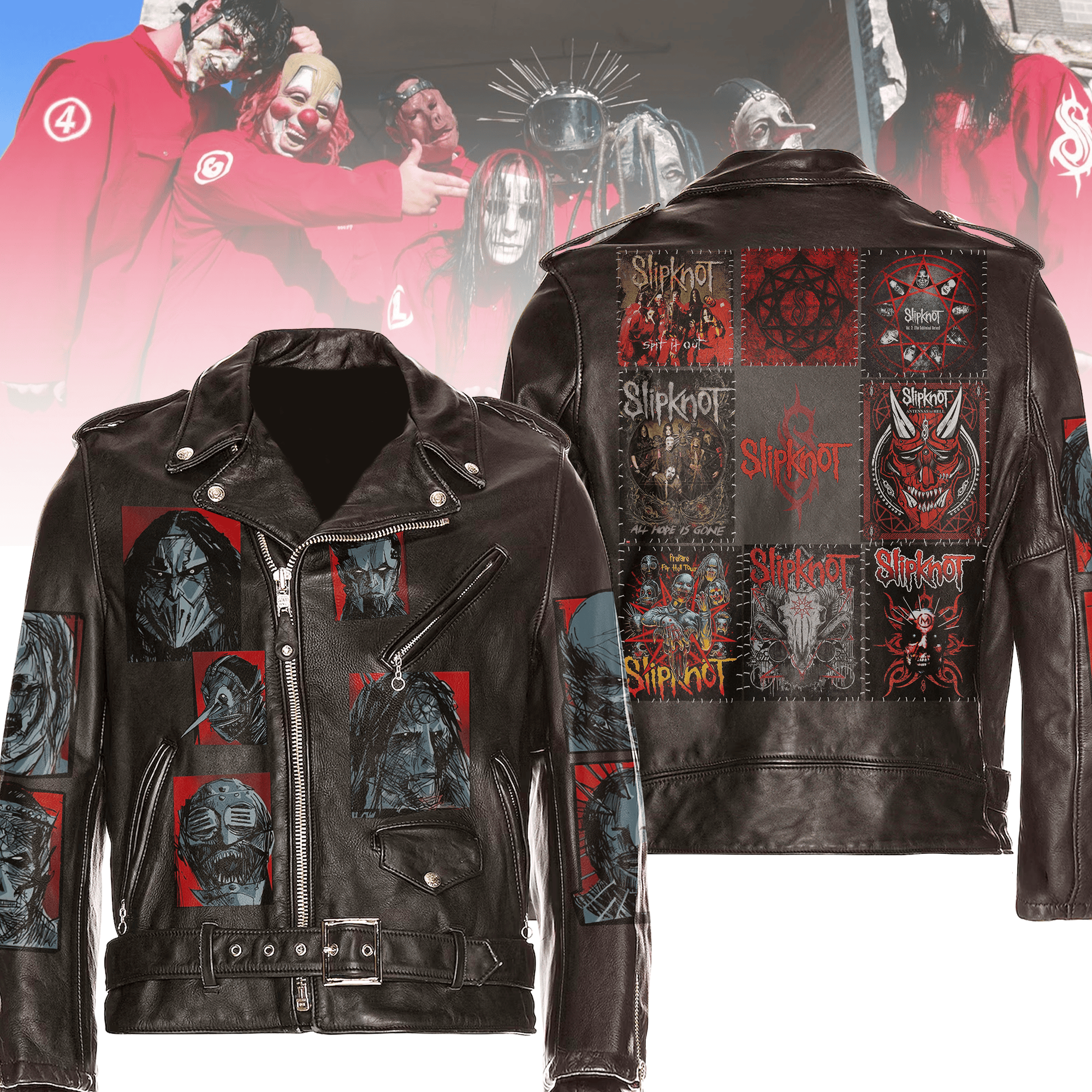 Slipknot Music Style Leather Jacket For Fans