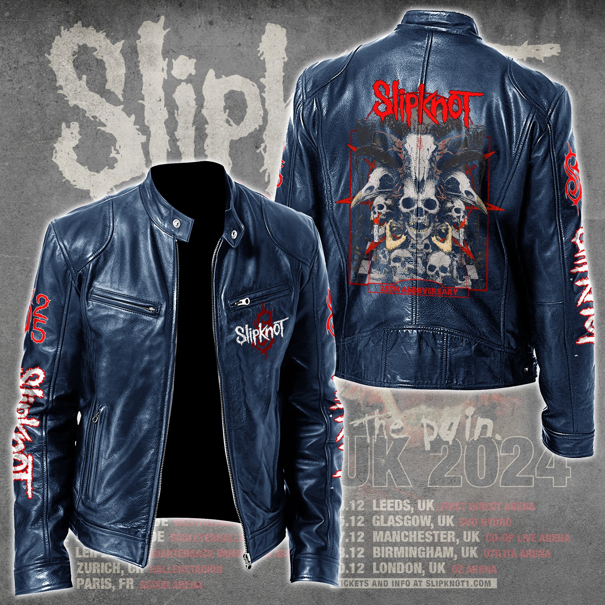 Slipknot Music Style Leather Jacket For Fans