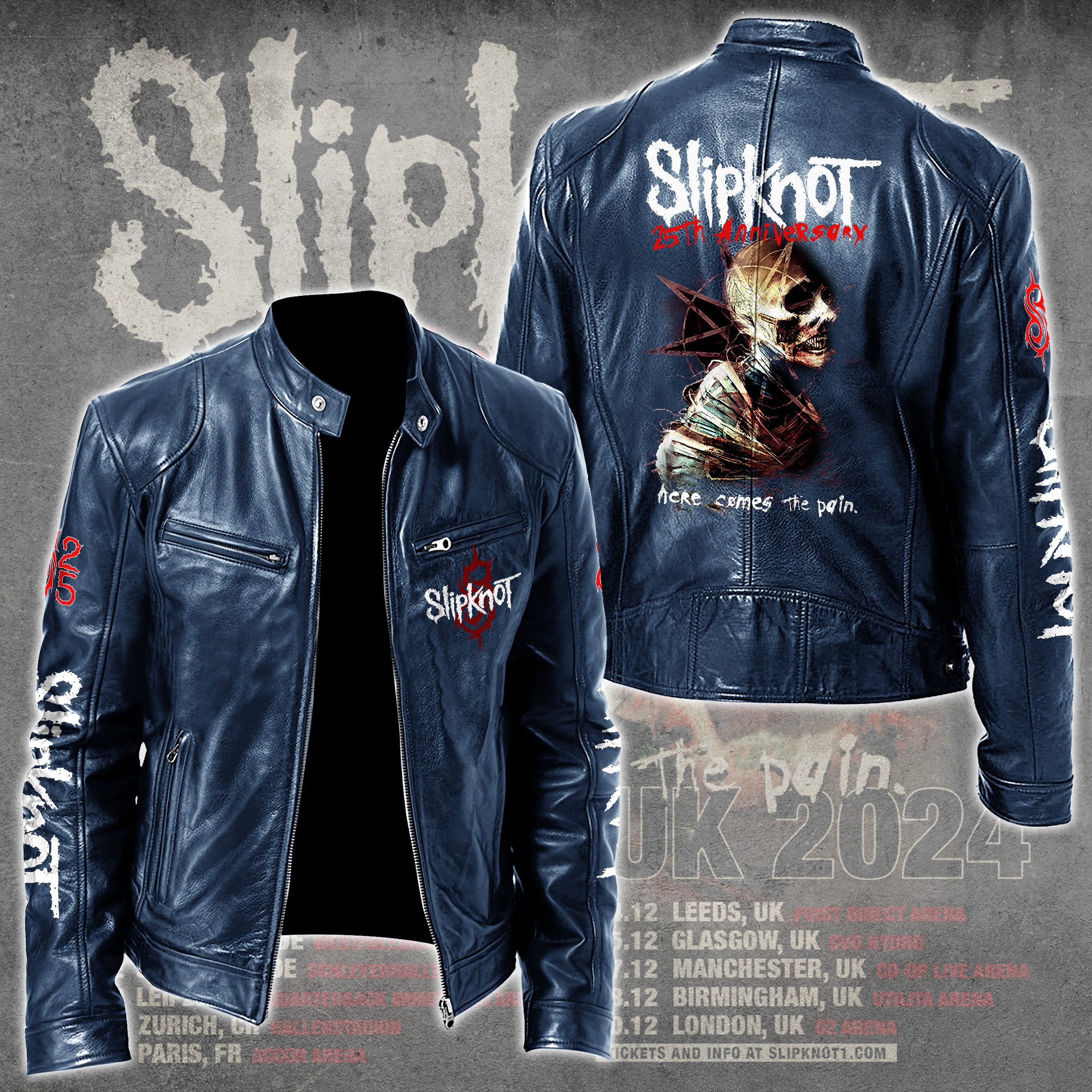 Slipknot Music Style Leather Jacket For Fans
