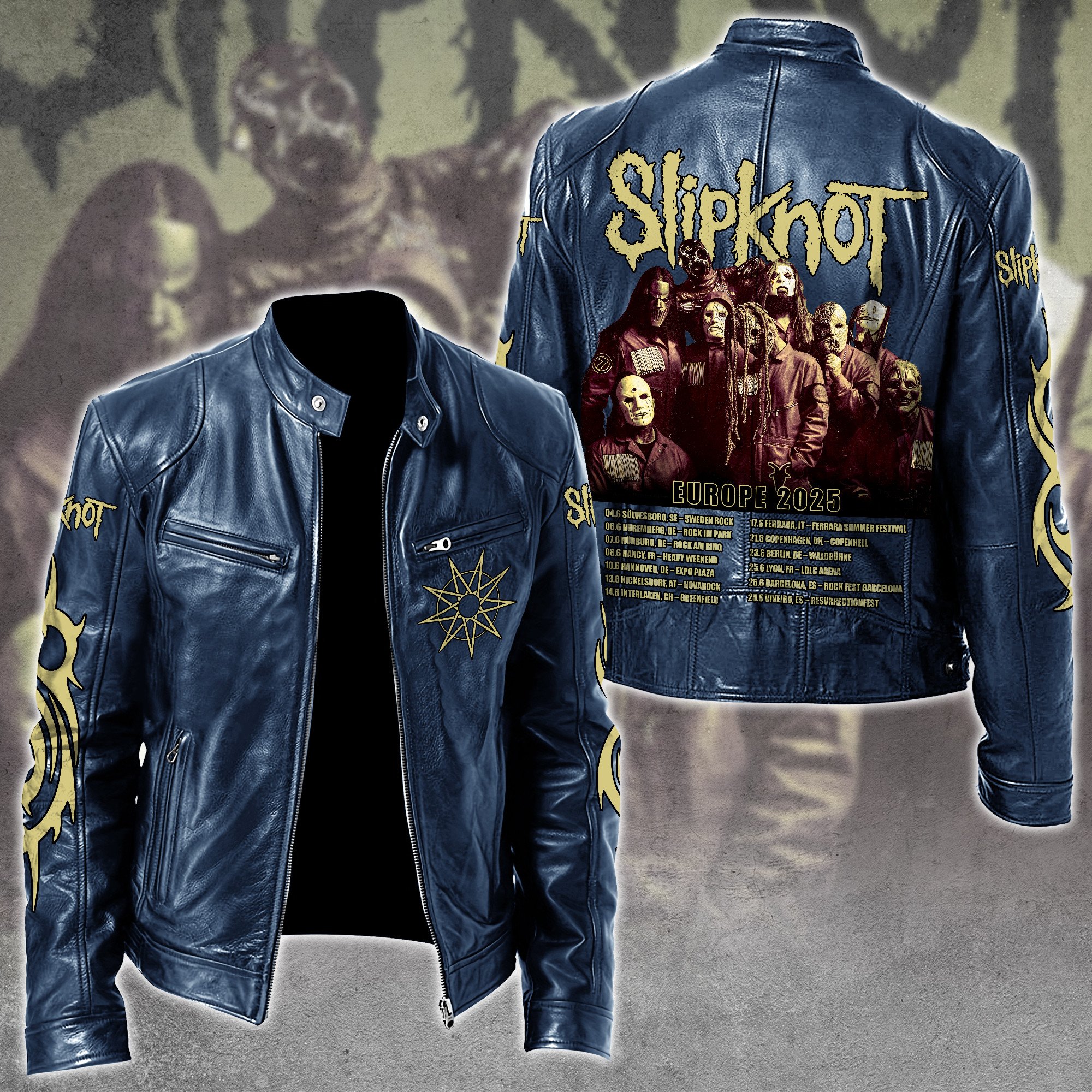 Slipknot Music Style Leather Jacket For Fans