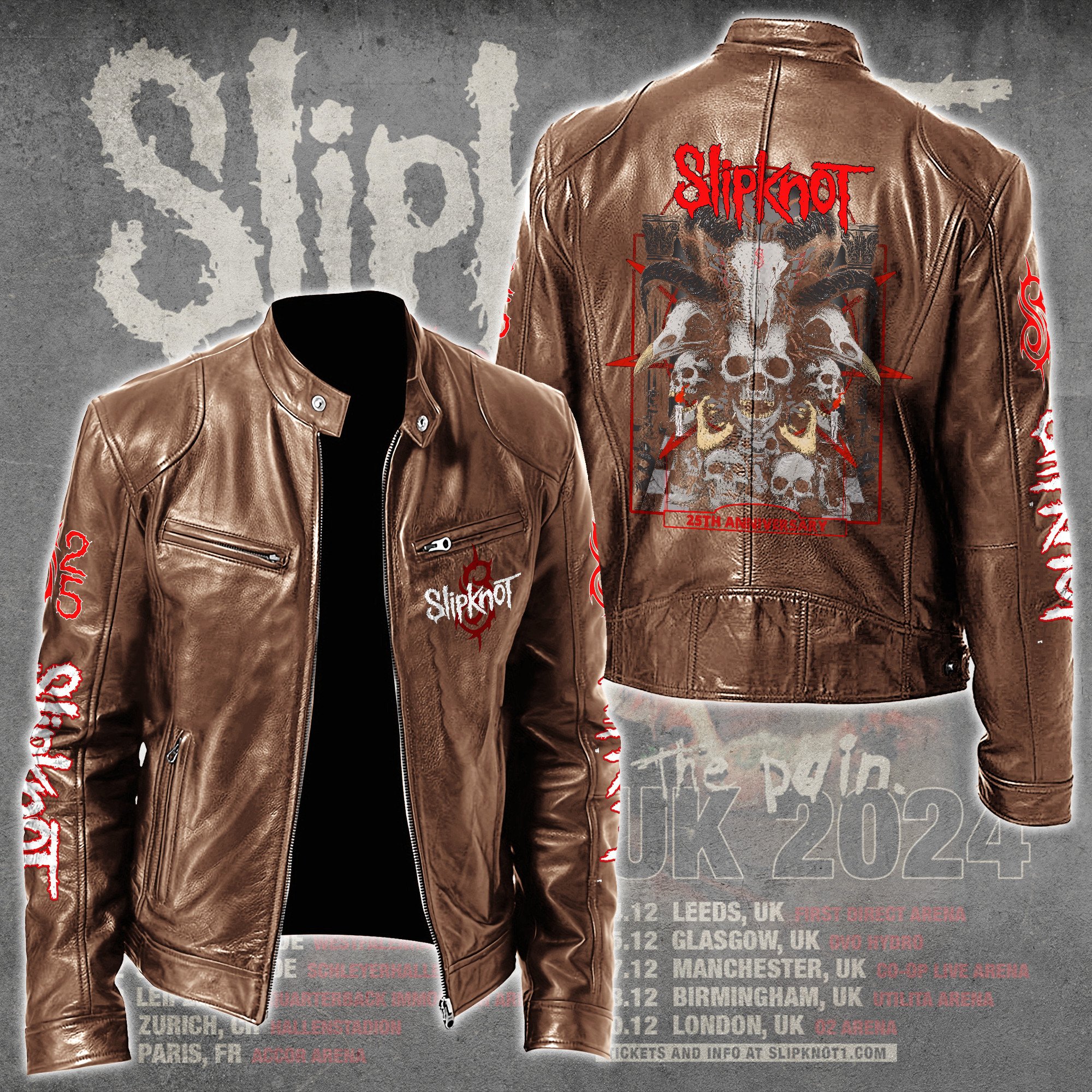 Slipknot Music Style Leather Jacket For Fans