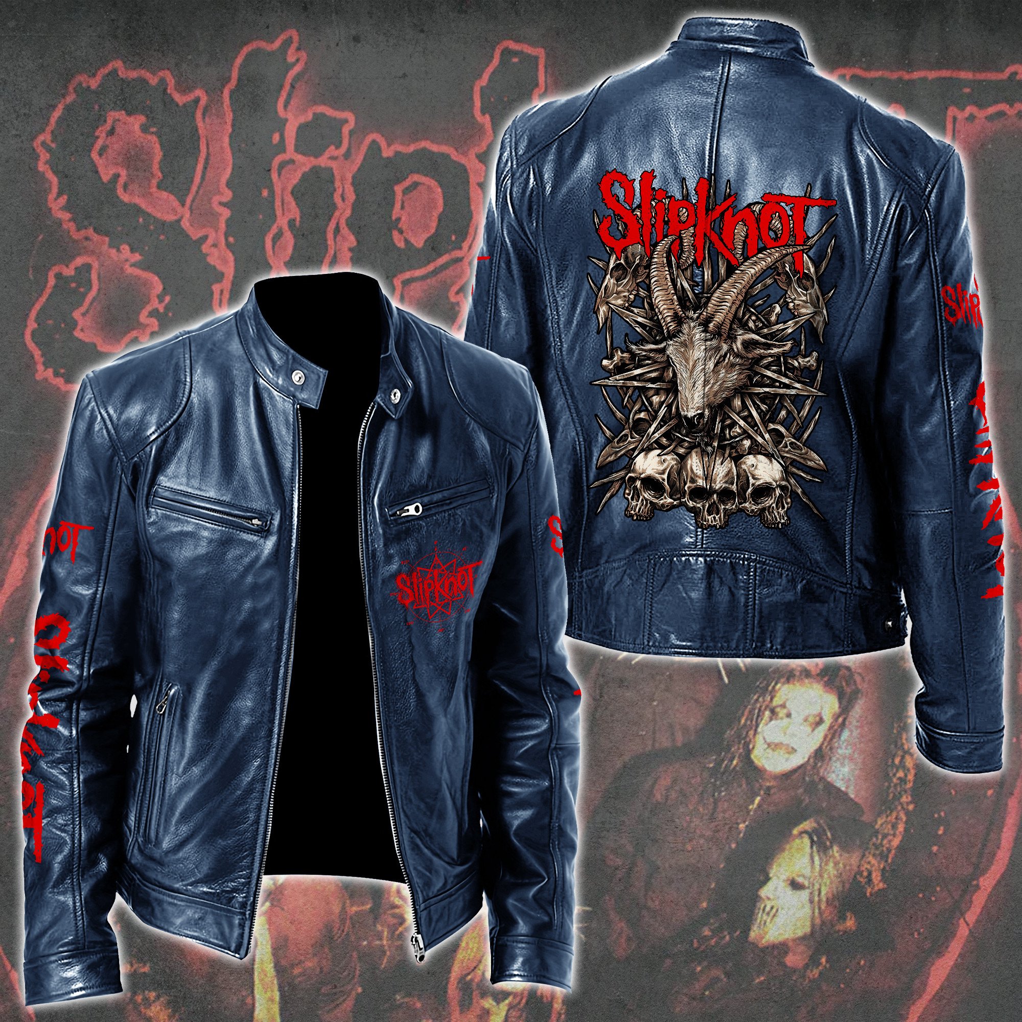 Slipknot Music Style Leather Jacket For Fans