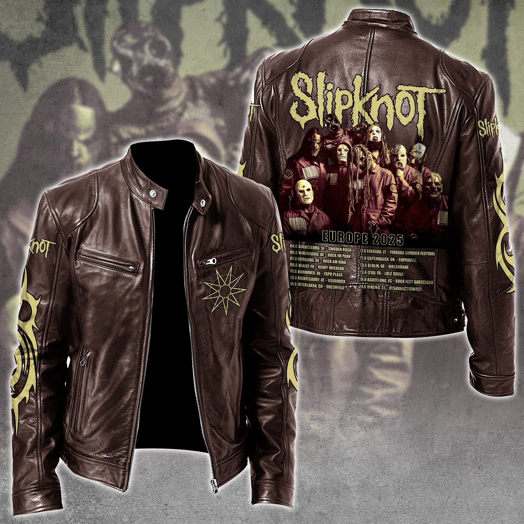 Slipknot Music Style Leather Jacket For Fans
