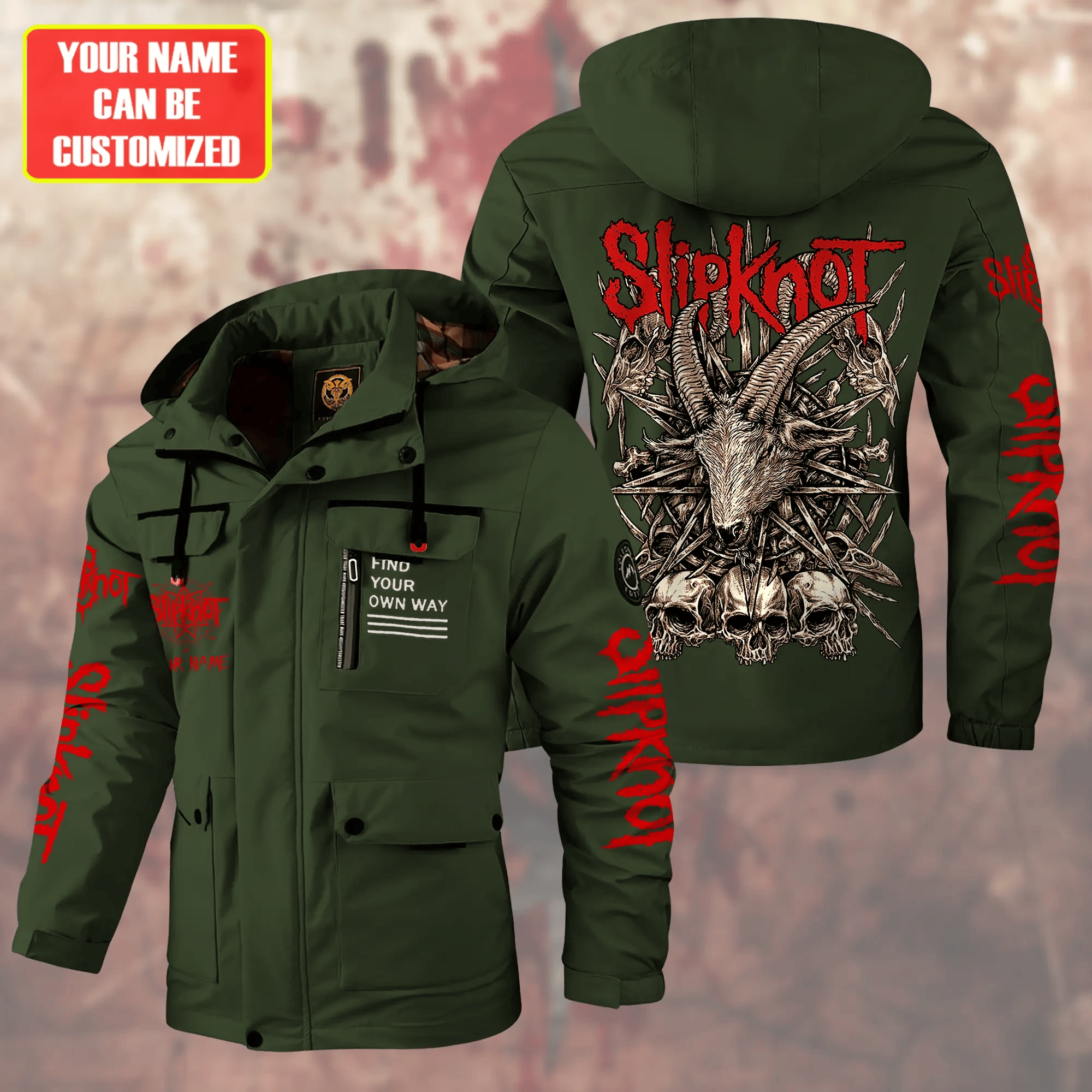 Slipknot Music Style Parka Jacket For Fans