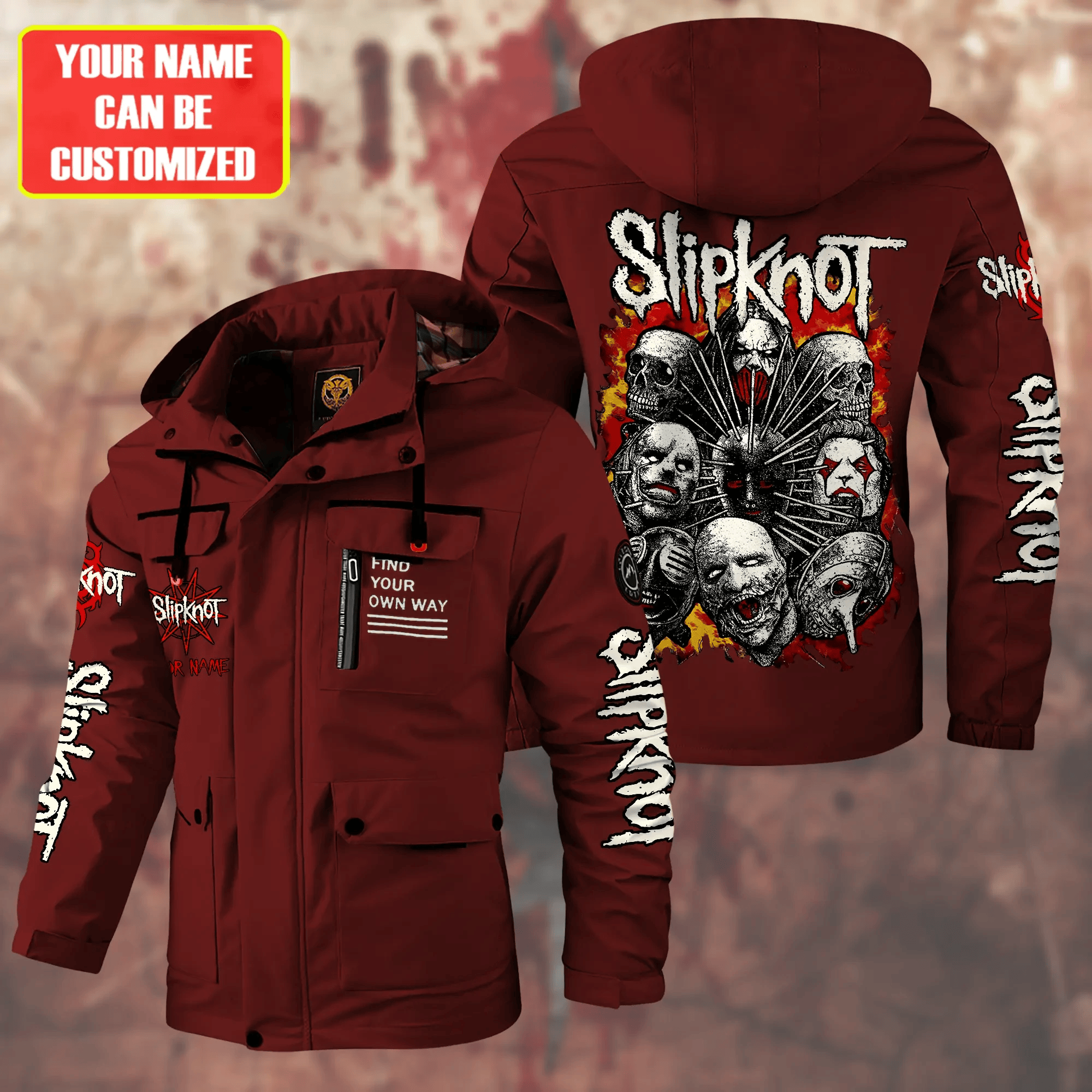 Slipknot Music Style Parka Jacket For Fans
