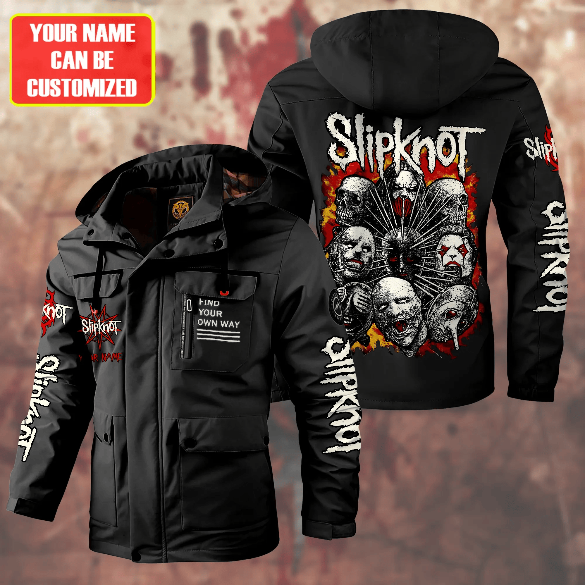 Slipknot Music Style Parka Jacket For Fans