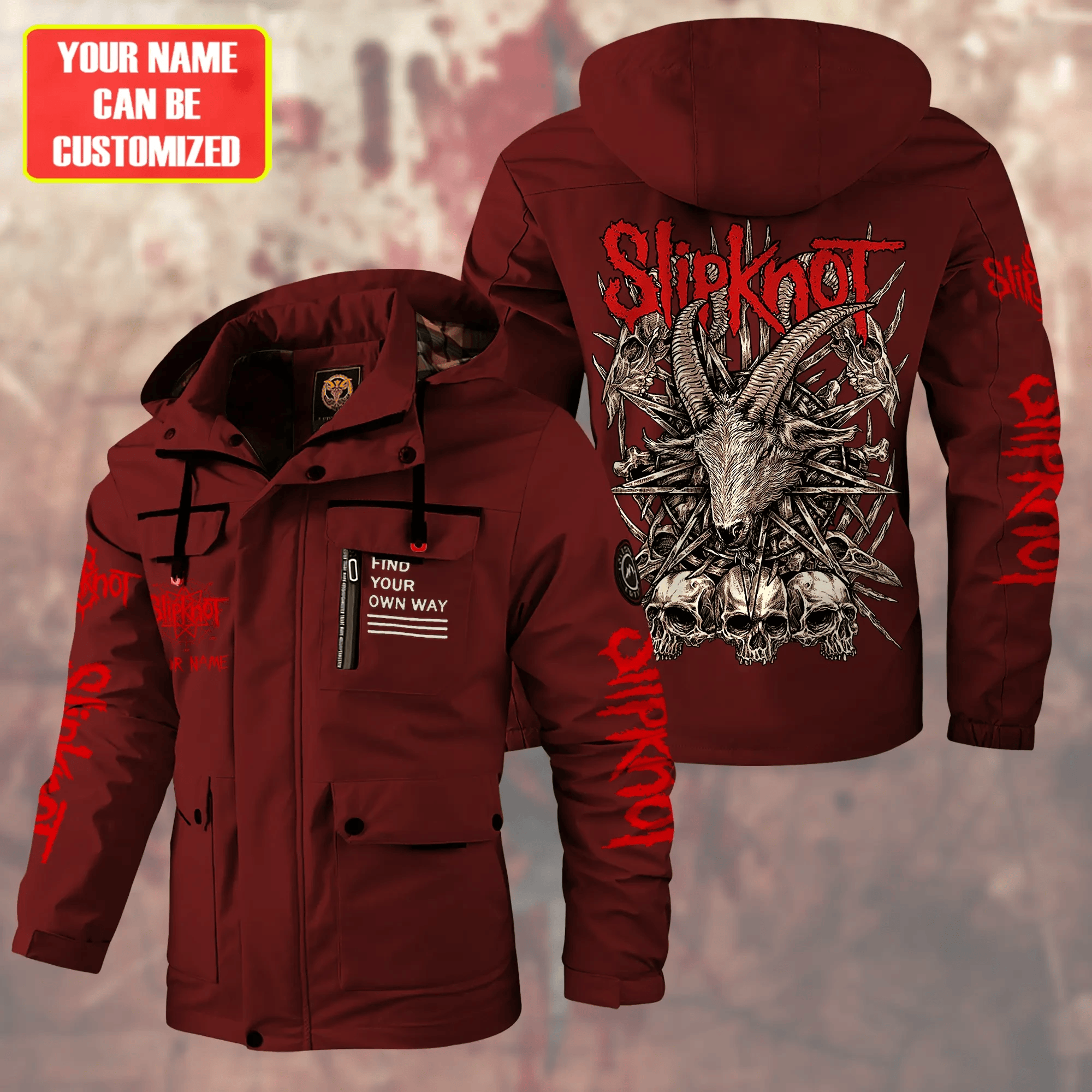 Slipknot Music Style Parka Jacket For Fans