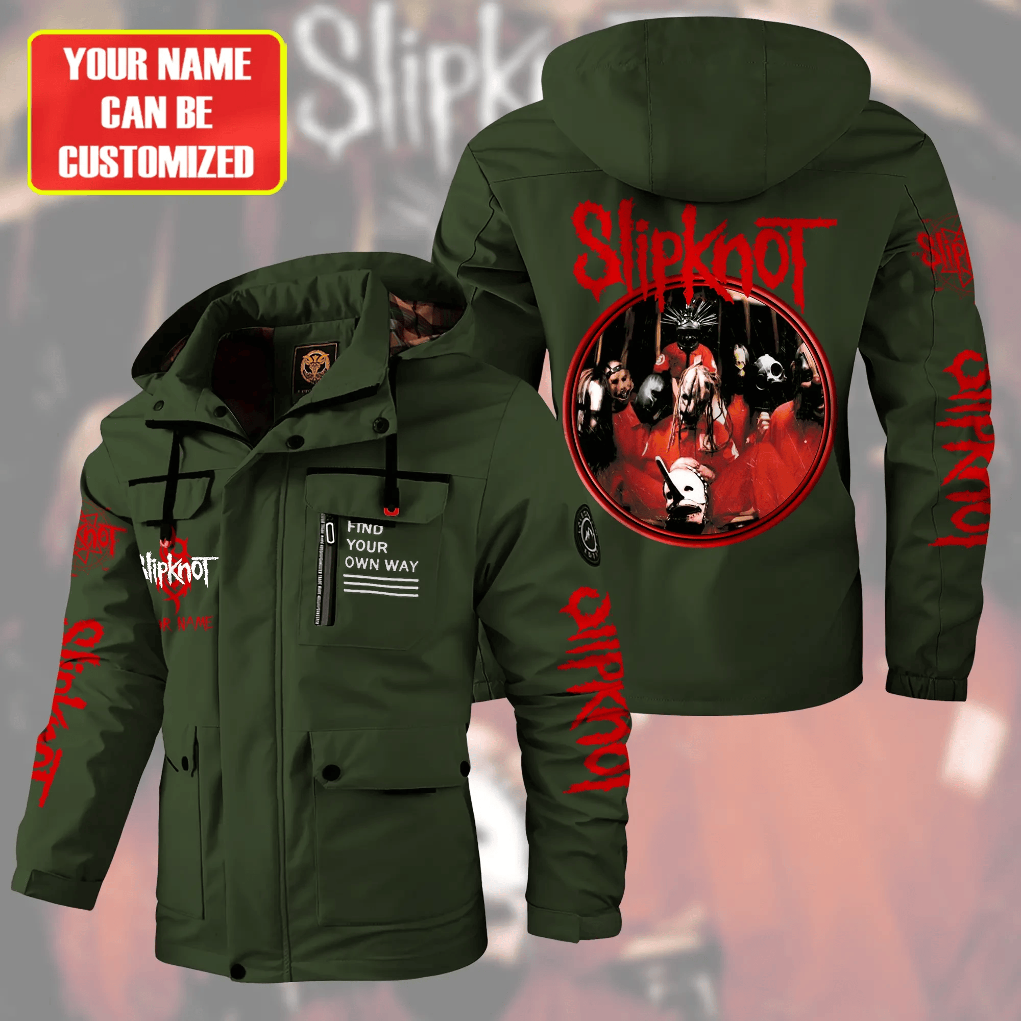 Slipknot Music Style Parka Jacket For Fans
