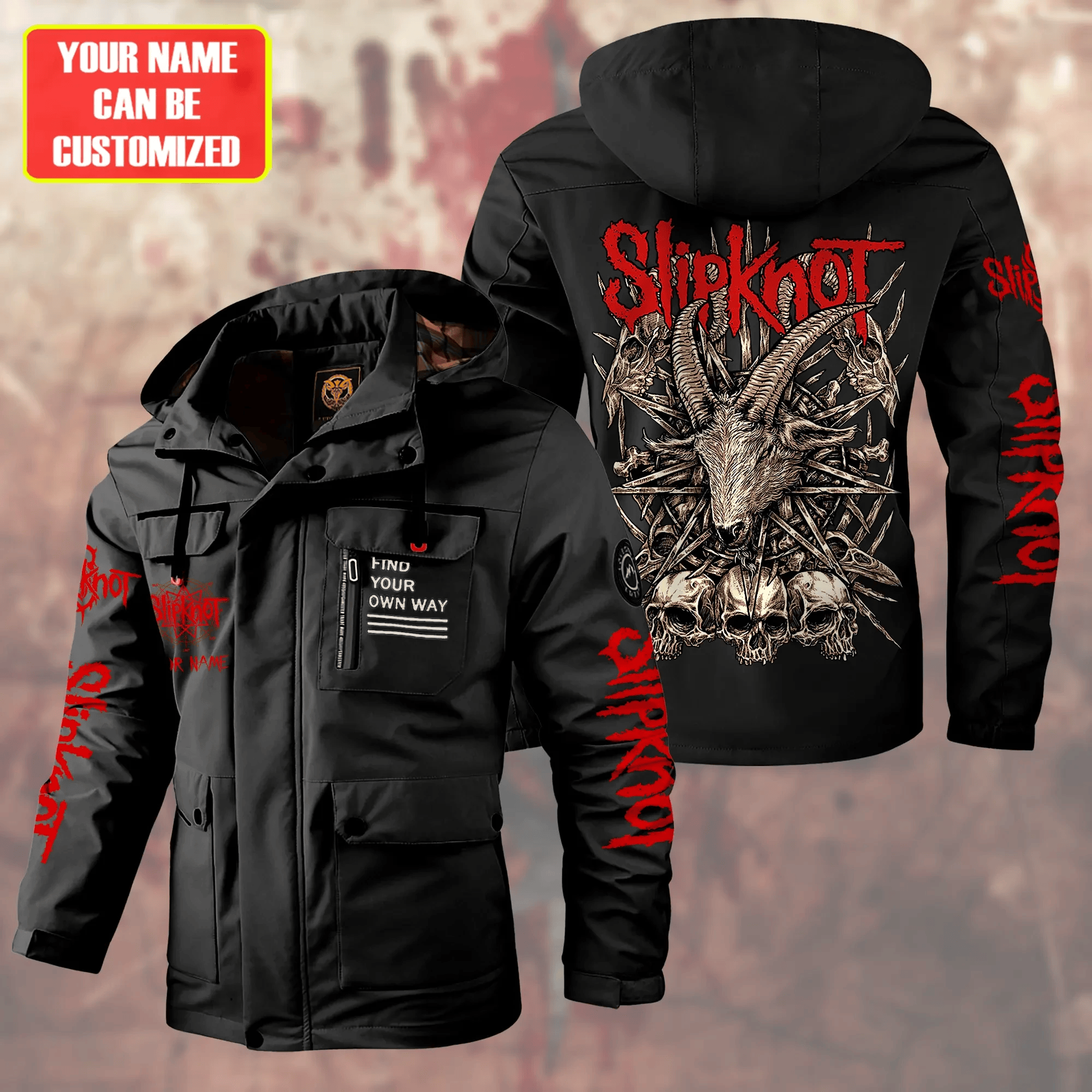 Slipknot Music Style Parka Jacket For Fans