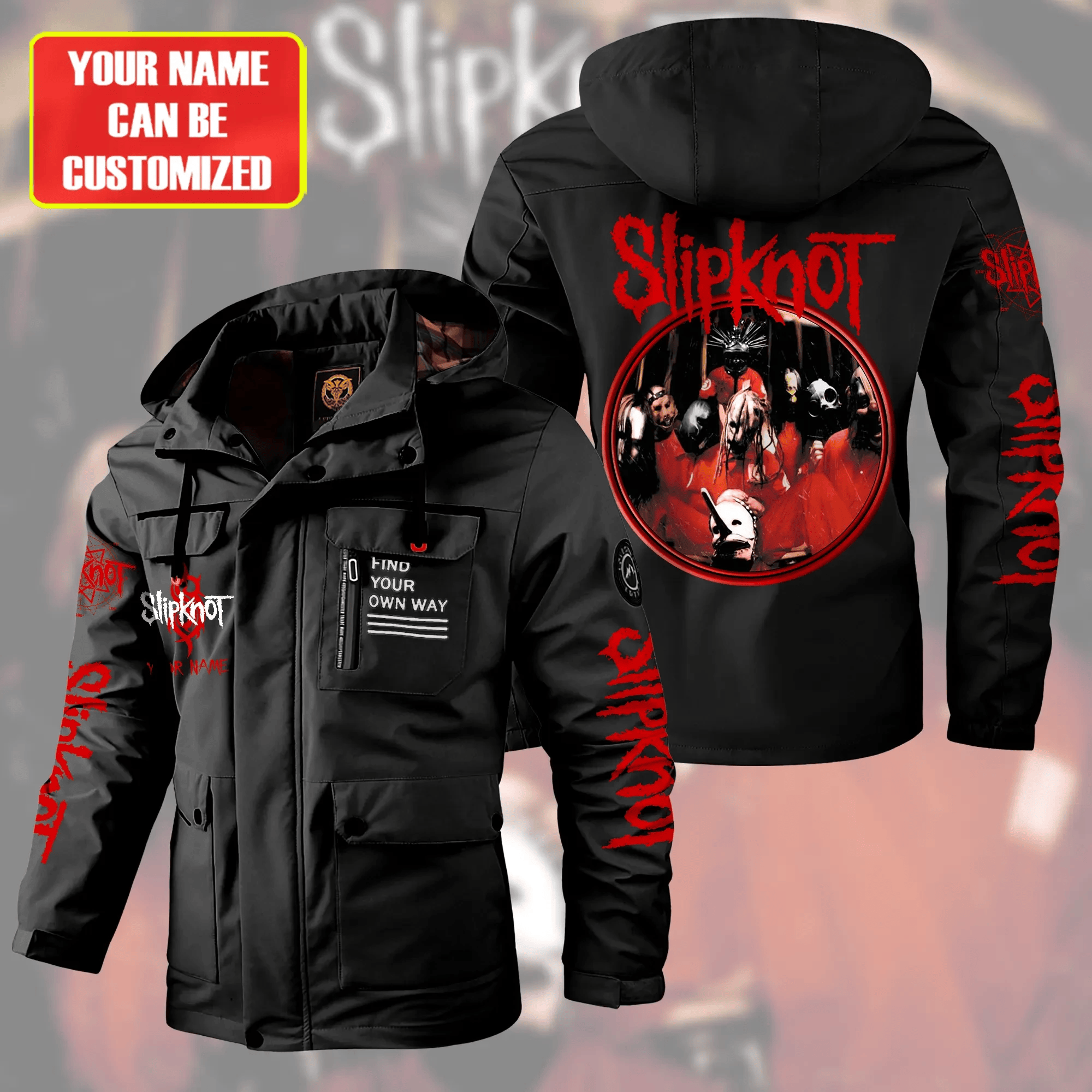 Slipknot Music Style Parka Jacket For Fans